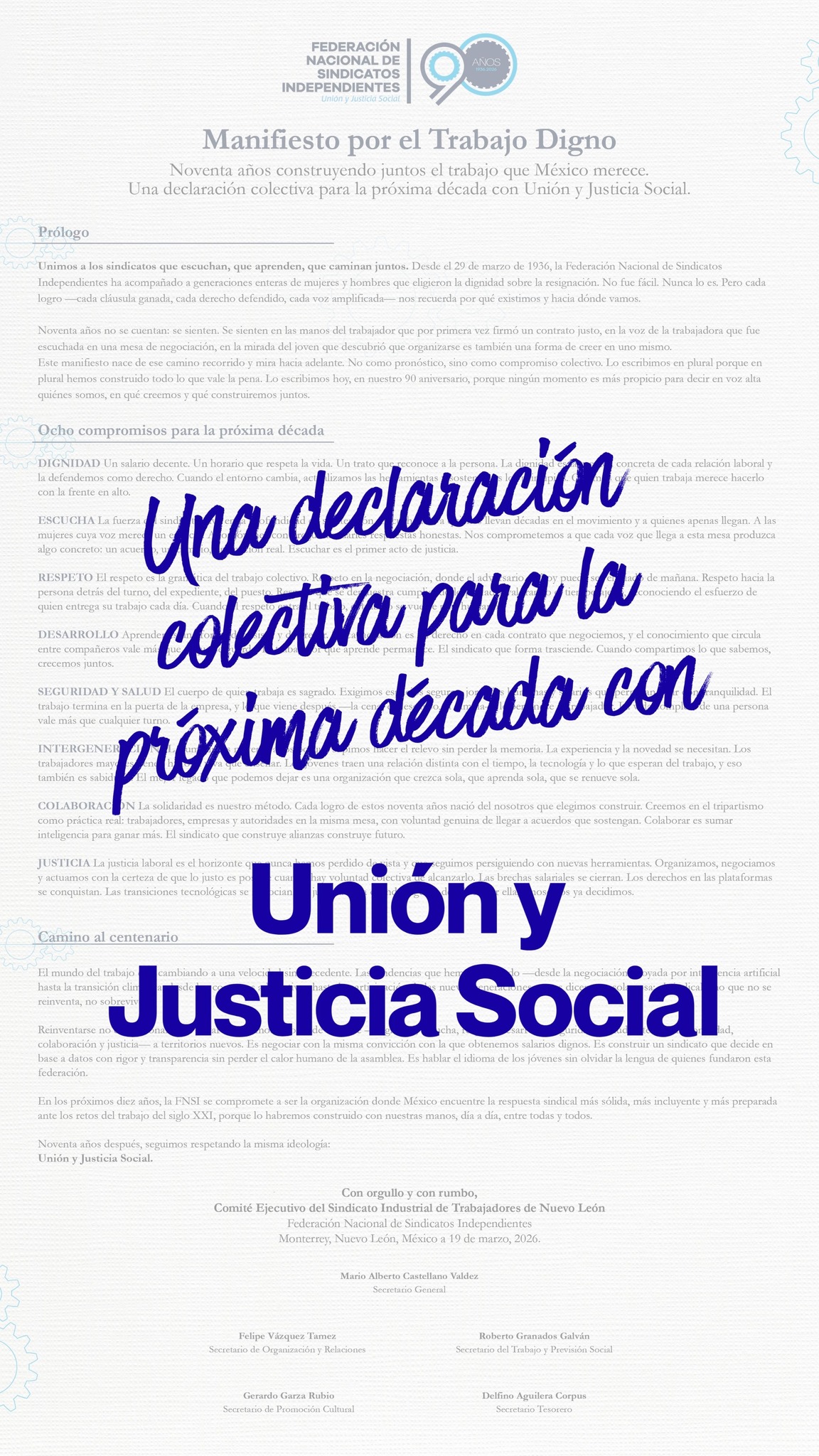 La integridad de quien trabaja es prioridad.